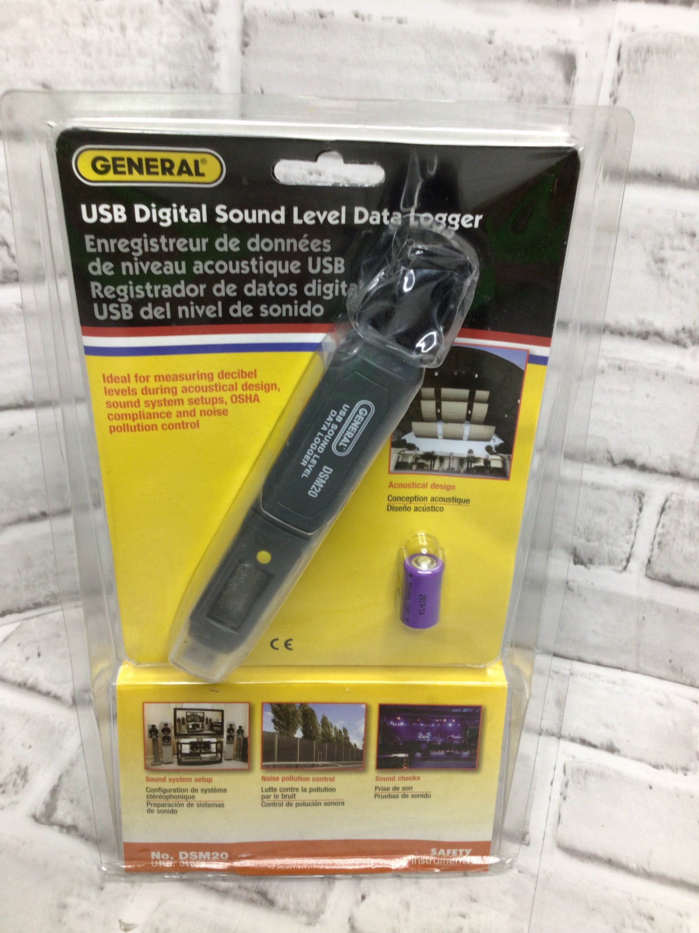 General Dsm20 Digital Sound Level Meter, Lcd, 30 to 130 dB *Packaging Damaged* (8136746533102)